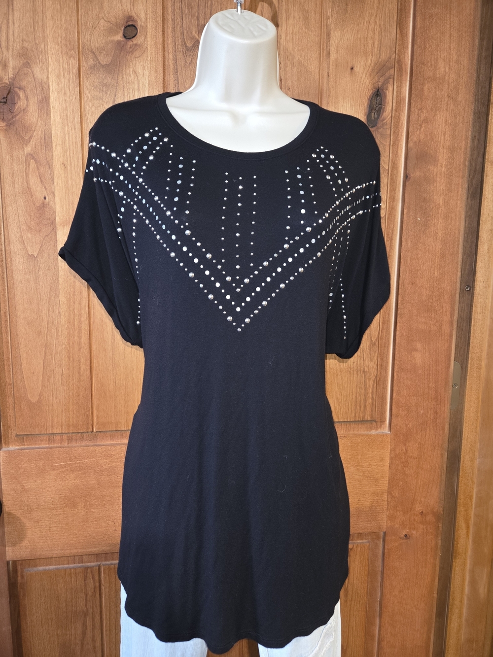 Apt. 9 Black Top with‎ Sparkling Accents